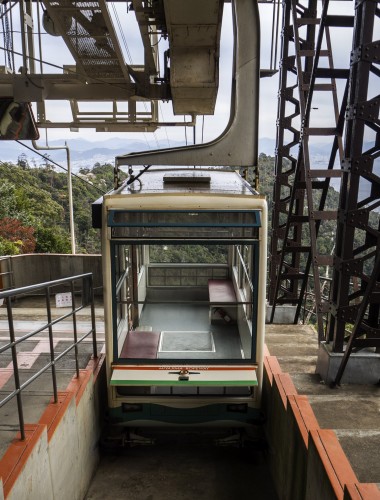 Téléphérique du mont Misen sur l'île de Miyajima, Japon.