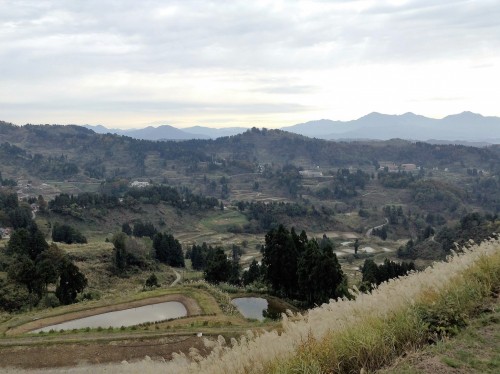 Joli village rural de Yamakoshi, Japon.
