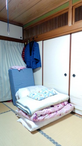 Expérience en Nouhaku à Izumi : chambre traditionnelle japonais avec futon