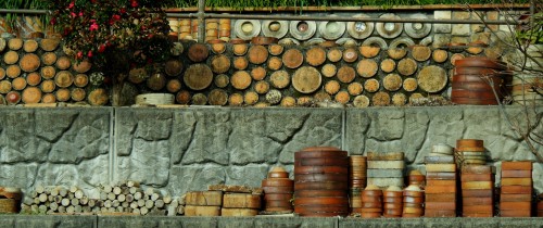 de la céramique sur le chemin Kamagaki-no-Komichi à Seto