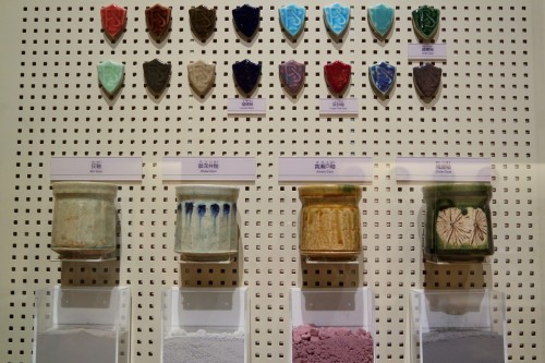 palette de couleur des vernis pour protéger les céramiques à seto