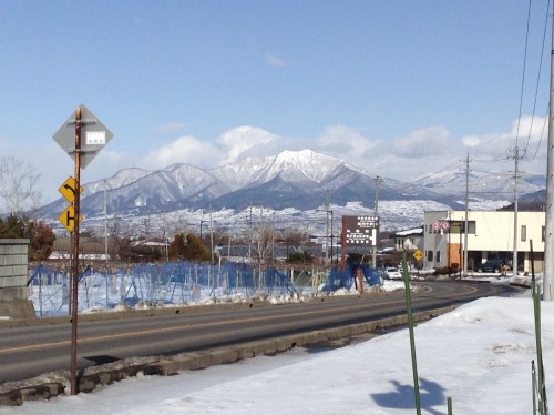 Onsen avec singes des neiges de la ville d'Obuse dans la préfecture de Nagano, Japon.