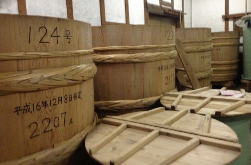 Principales étapes de fabrication du saké de la brasserie Masuichi à Obuse, Nagano.