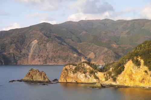 Vue du parc Koganezaki dans la péninsule d'Izu, Shizuoka.
