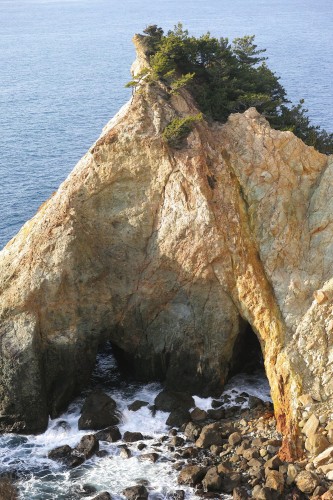 Le parc Koganezaki et sa falaise en forme de cheval dans la péninsule d'Izu, Shizuoka.