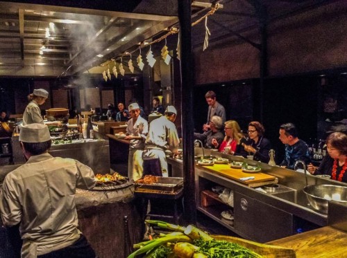 Restaurant de la ville d'Obuse dans la préfecture de Nagano, Japon.
