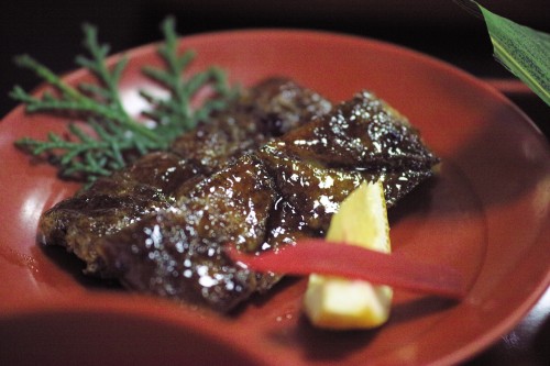 Dégustation de Shoujin ryouri au temple Okuyama Houkouji à Hamamatsu, préfecture de Shizuoka