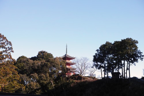 Pagode du temple Okuyama Houkouji dans la ville d'Hamamatsu, préfecture de Shizuoka