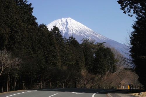 Fujinomiya, l'une des quatre routes menant au Fuji, Shizuoka, Japon.