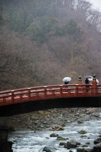 le pont Shin-kyo pres du sanctuaire Toshogu à Nikko