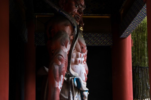 les rois Deva au sanctuaire Toshogu à Nikko