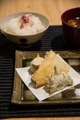 un plat du restaurant Nagomi Cha-Ya de yuba à Nikko