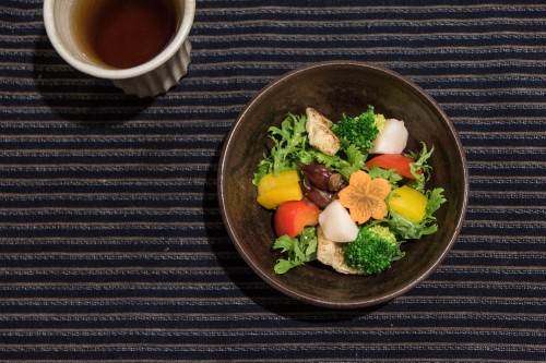 un plat du restaurant Nagomi Cha-Ya de yuba à Nikko