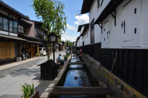 Le canal Setogawa dans Hida Furukawa, Gifu