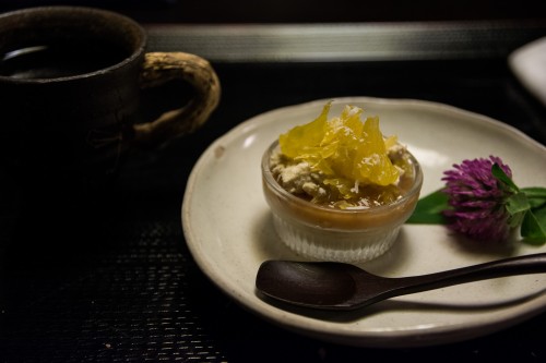 Le diner du Tanekura Inn, en pleine nature tout près de Hida Furukawa, Gifu