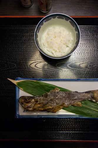 Le diner du Tanekura Inn, en pleine nature tout près de Hida Furukawa, Gifu