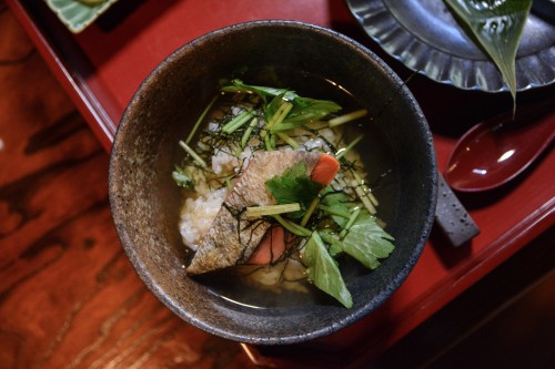 le restaurant de saumon Idzutsuya, spécialité de Murakami dans la préfécture de Niigata au Japon