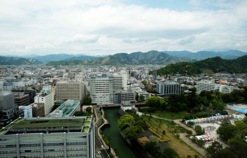 World Theatre Festival Shizuoka 2017 depuis l'observatoire à Shizuoka