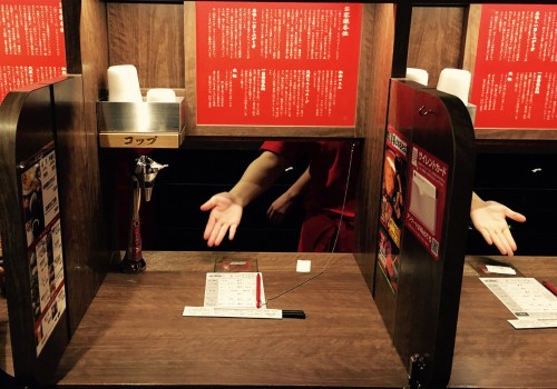 Les box où l'on mange ses ramen chez Ichiran