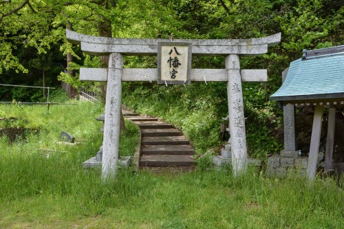 Le temple Hakogata Hachimangu Shaso à Gatsugi dans la préfécture de Niigata