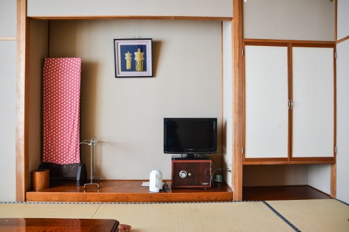 La chambre du minshuku takimoto sur l'île de Sado, Niigata