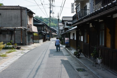 Le village de pêcheurs de Shimotsui en mer intérieure de Seto, Okayama, Japon
