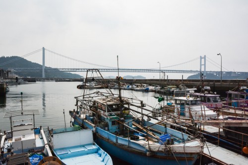 Le village de pêcheurs de Shimotsui en mer intérieure de Seto, Okayama, Japon