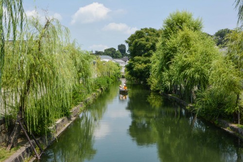 visite du quartier historique de Kurashiki, le Bikan avec le beau canal