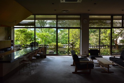 Le ryokan Mifuneyama Kanko Hotel à Takeo Onsen dans la prefecture de Saga avec le lobby