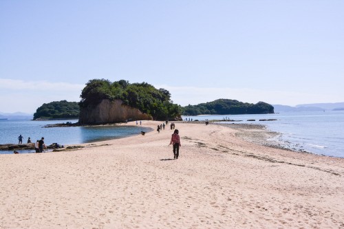 La route des anges sur l'île de Shodoshima dans la préfecture de Kagawa au Japon