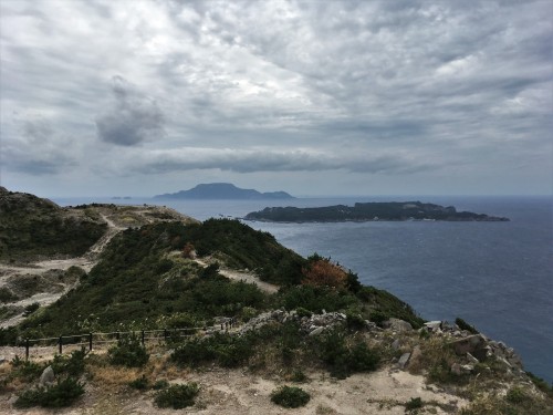 La vue depuis le panorama d'Ishiyama - Niijima, Tokyo