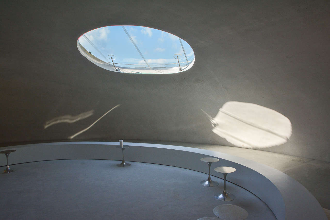 Teshima Art Museum sur l'île de Teshima dans la Mer Intérieure de Seto