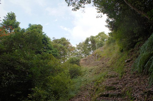 Vue du chemin de randonnée du Mont Fudo, dans la région Rokugo Manzan située dans la péninsule de Kunisaki, Oita, Kyushu