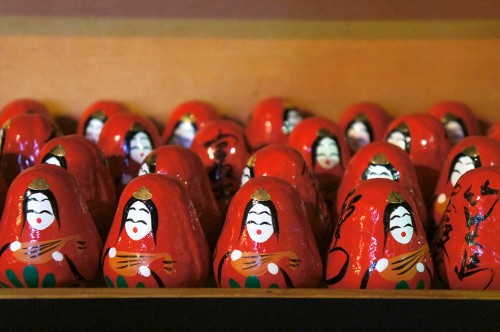 Chikubu-shima, Hikone, île sacrée, lac Biwa, Shiga, Daruma