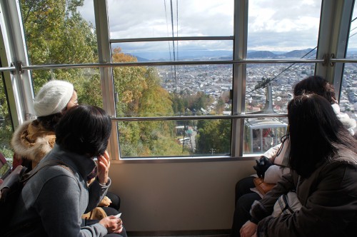 Omihachiman, Lac Biwa, Baumkuchen, époque Edo, mont Hachiman