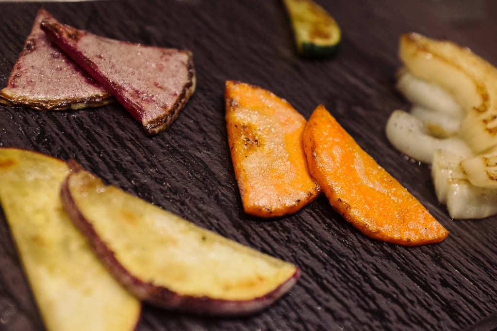 Légumes cuits dans le style teppanyaki