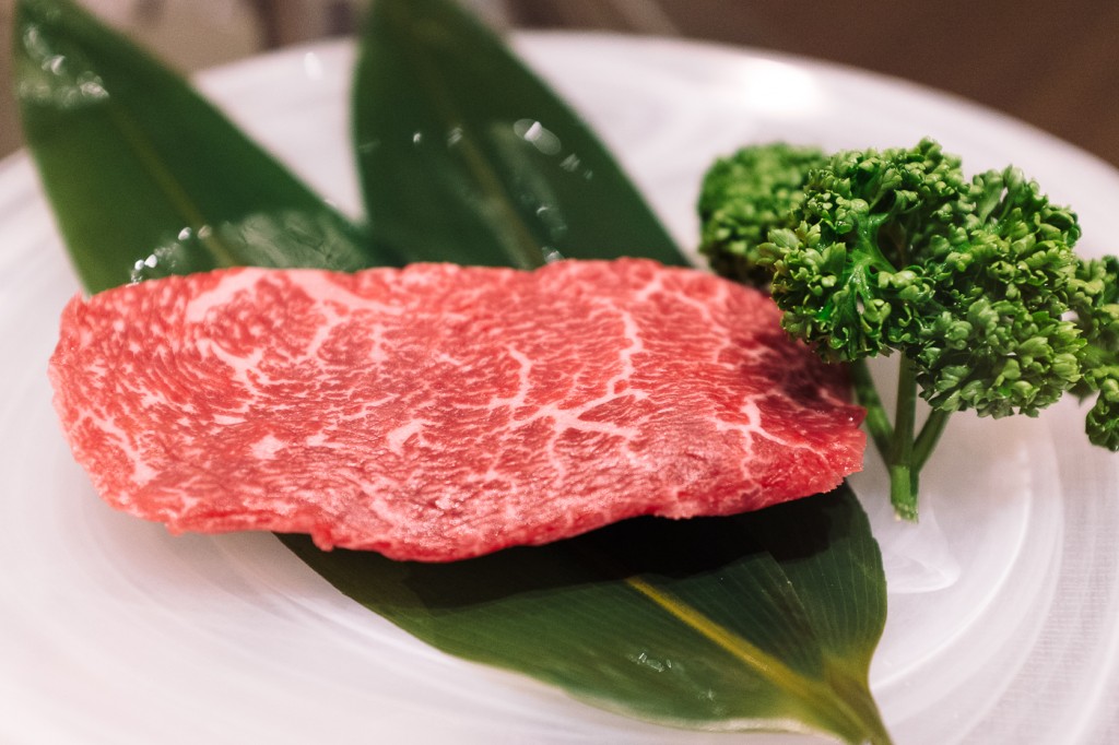 bœuf de Kobe, teppanyaki, cuisine japonaise, A5, persillage