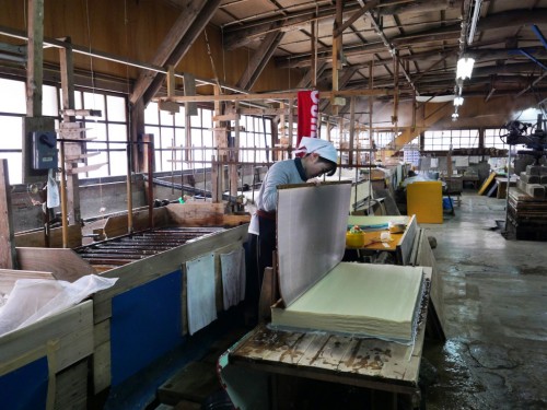 Artisanats d'Uchiko, Ehime, Shikoku, washi, atelier Ikazaki