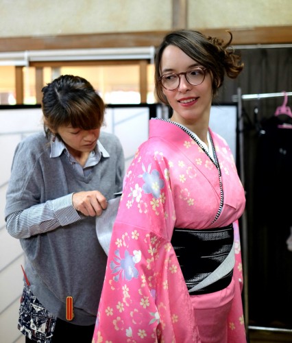 Yutoku Inari en kimono, saga, kyushu, obi, sanctuaire