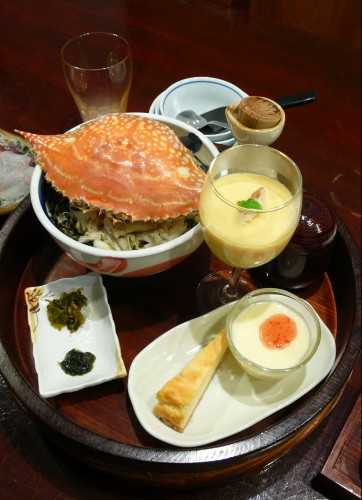 Tara Kakezaki, Ryokan Hoyoso, Crabe, Fruits de mer, Saga, Kyushu, Kanimabushi
