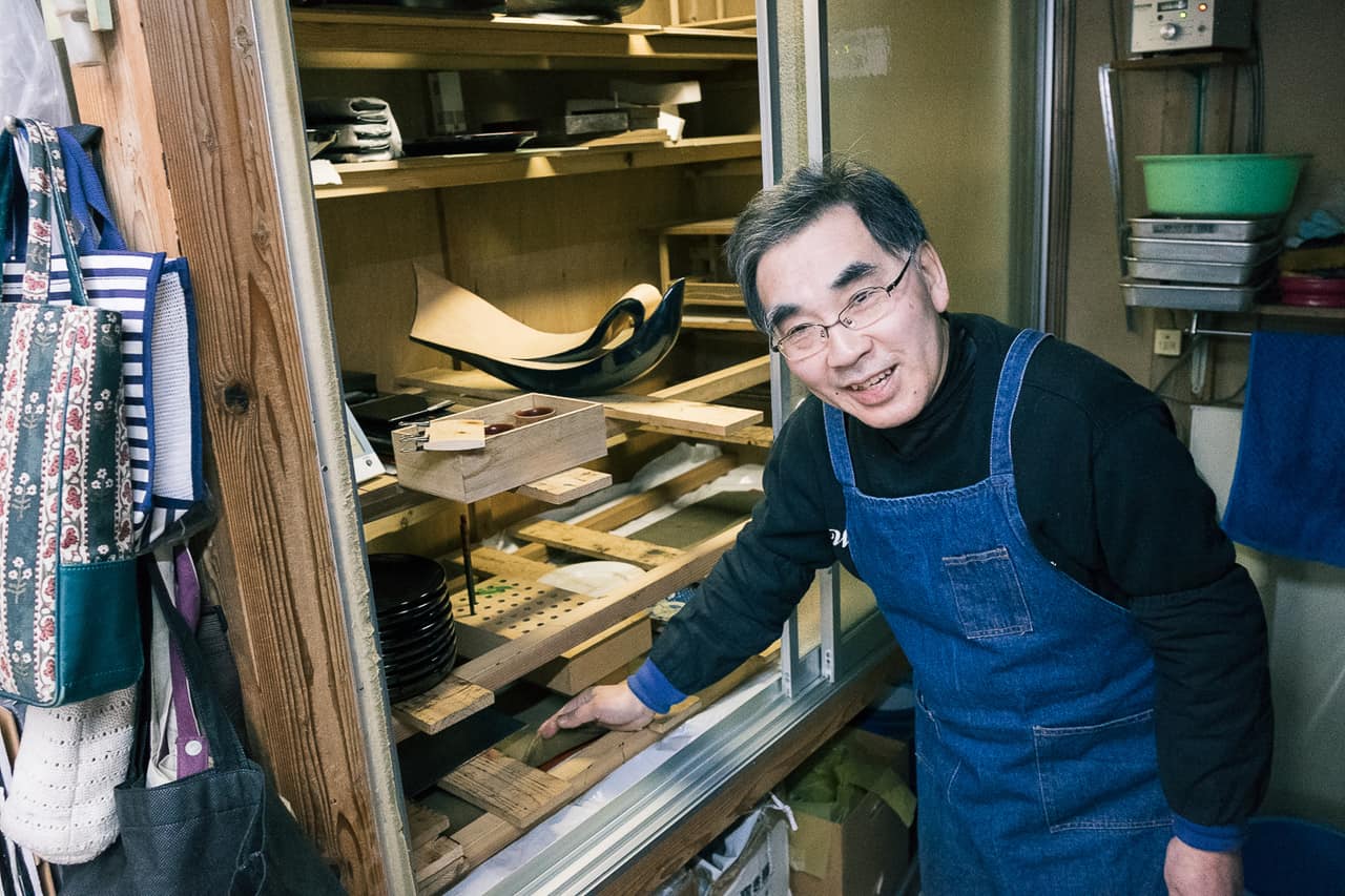 Kibori Tsuishu, Murakami, laque, Japon, atelier