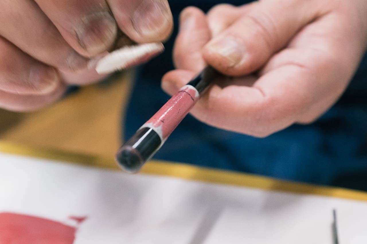 Kibori Tsuishu, Murakami, laque, Japon, atelier