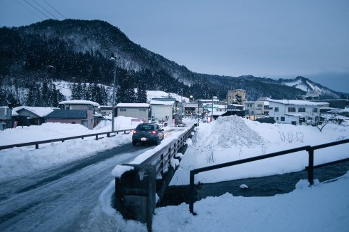 Yonezawa, onsen, ryokan, neige