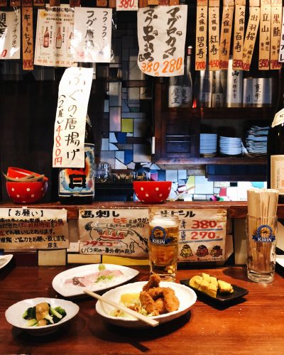 Kumamoto, Japon, spécialités locales, Izakaya, Negibouzu