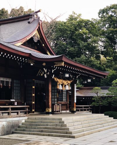 Parc Suizenji, jardin japonais, Kumamoto, sanctuaire