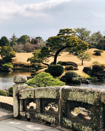 Parc Suizenji, jardin japonais, Kumamoto, Tokaido