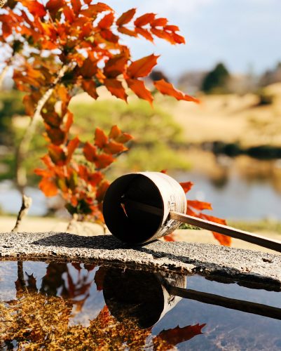 Parc Suizenji, jardin japonais, Kumamoto, sanctuaire
