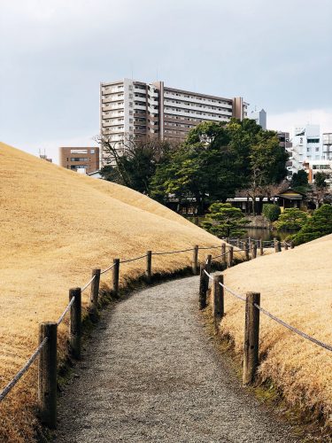 Parc Suizenji, jardin japonais, Kumamoto, Tokaido