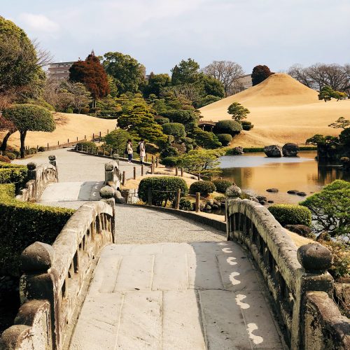 Parc Suizenji, jardin japonais, Kumamoto, Tokaido