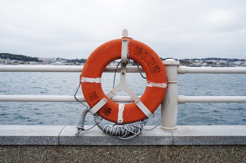 Port d'Enoshima, Voile, Jeux Olympiques de Tokyo, Pacifique, Bouée de secours